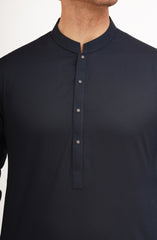 NAVY BLENDED KAMEEZ SHALWAR