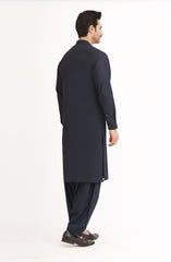 NAVY BLENDED KAMEEZ SHALWAR