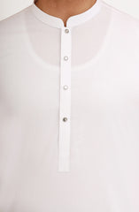 WHITE 100% COTTON KAMEEZ SHALWAR