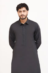 LIGHT-GREY BLENDED KAMEEZ SHALWAR