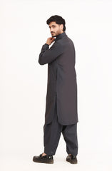LIGHT-GREY BLENDED KAMEEZ SHALWAR