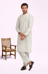 SEA-GREEN BLENDED KAMEEZ SHALWAR