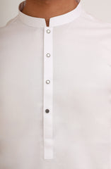 WHITE 100% COTTON KAMEEZ SHALWAR