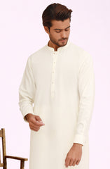 CREAM BLENDED KAMEEZ SHALWAR
