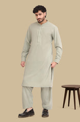 SAGE BLENDED EMBROIDERED KAMEEZ SHALWAR