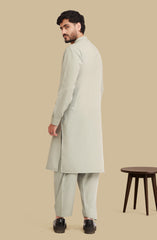 SAGE BLENDED EMBROIDERED KAMEEZ SHALWAR