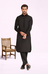 BLACK BLENDED KAMEEZ SHALWAR
