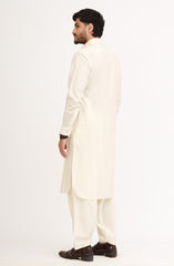 CREAM BLENDED KAMEEZ SHALWAR