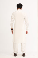 OFF WHITE BLENDED KAMEEZ SHALWAR
