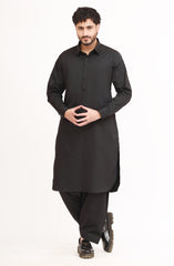 BLACK 100% COTTON KAMEEZ SHALWAR