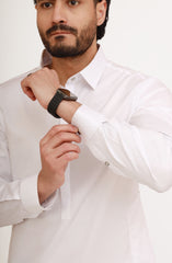 WHITE 100% COTTON KAMEEZ SHALWAR