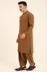 MEN KAMEEZ SHALWAR BROWN