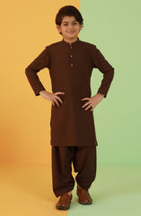 BOYS KAMEEZ SHALWAR BROWN