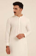 MEN KAMEEZ SHALWAR OFF WHITE