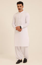 MEN KAMEEZ SHALWAR WHITE