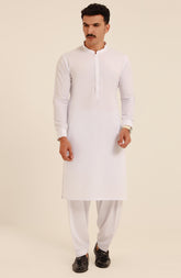 MEN KAMEEZ SHALWAR WHITE