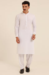 MEN KAMEEZ SHALWAR WHITE