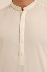 MEN KAMEEZ SHALWAR OFF WHITE