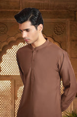 BROWN BLENDED KAMEEZ SHALWAR
