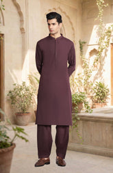 LIGHT-BURGUNDY BLENDED KAMEEZ SHALWAR