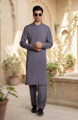 PLUM-MIDDLE BLENDED KAMEEZ SHALWAR