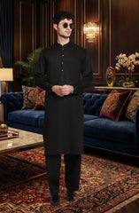 BLACK BLENDED KAMEEZ SHALWAR