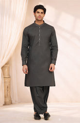 SHADOW-GREY 100% COTTON KAMEEZ SHALWAR