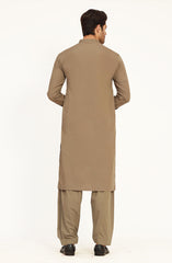 PASTEL-SAND EMBROIDERED BLENDED KAMEEZ SHALWAR