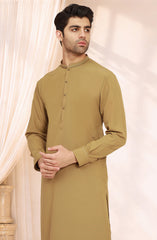 MUSTARD BLENDED EMBROIDERED KAMEEZ SHALWAR