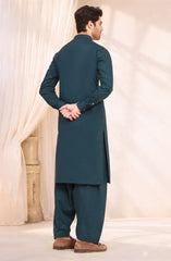 DENIM-BLUE 100% COTTON KAMEEZ SHALWAR