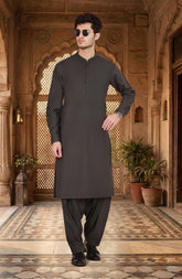 CHARCOAL BLENDED KAMEEZ SHALWAR