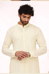 CREAM BLENDED KAMEEZ SHALWAR