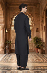 NAVY BLENDED KAMEEZ SHALWAR