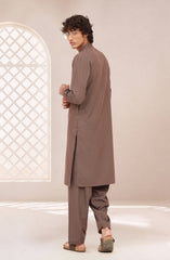 PINKISH-GREY BLENDED KAMEEZ SHALWAR