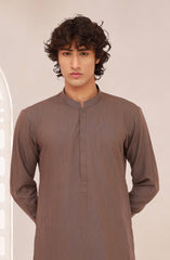 PINKISH-GREY BLENDED KAMEEZ SHALWAR