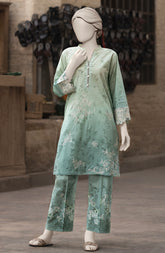 EMBROIDERED CAMBRIC STITCHED 2 PIECE
