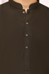 BROWN BLENDED KAMEEZ SHALWAR