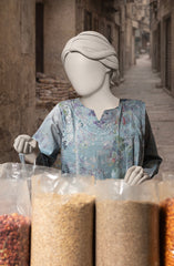 EMBROIDERED PRINTED LAWN STITCHED 3 PIECE