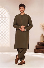 OLIVE-GREEN SUITING WAISTCOAT