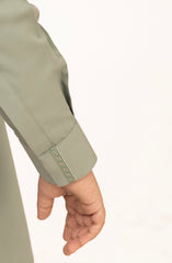 SAGE-GREEN BLENDED EMBROIDERED KAMEEZ SHALWAR