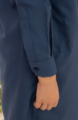 INK-BLUE BLENDED KAMEEZ SHALWAR