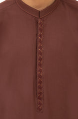 MAROON EMBROIDERED BLENDED KAMEEZ SHALWAR