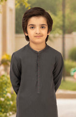 CHARCOAL 100% COTTON EMBROIDERED KURTA