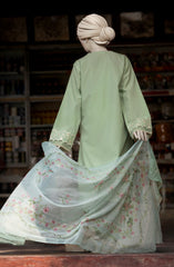 EMBROIDERED CAMBRIC 3PCS UNSTITCHED