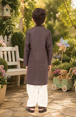 MAROON 100% COTTON EMBROIDERED KURTA
