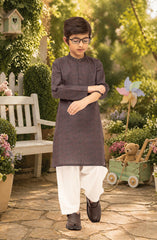 MAROON 100% COTTON EMBROIDERED KURTA
