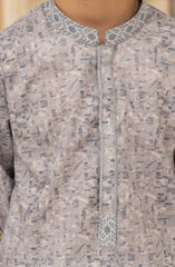 LIGHT-INDIGO 100%COTTON PRINTED KURTA