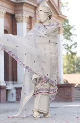 EMBROIDERED CAMBRIC 3PCS UNSTITCHED