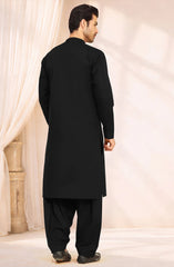 BLACK 100% COTTON EMBROIDERED KAMEEZ SHALWAR