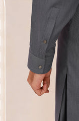 LIGHT-GREY BLENDED KAMEEZ SHALWAR